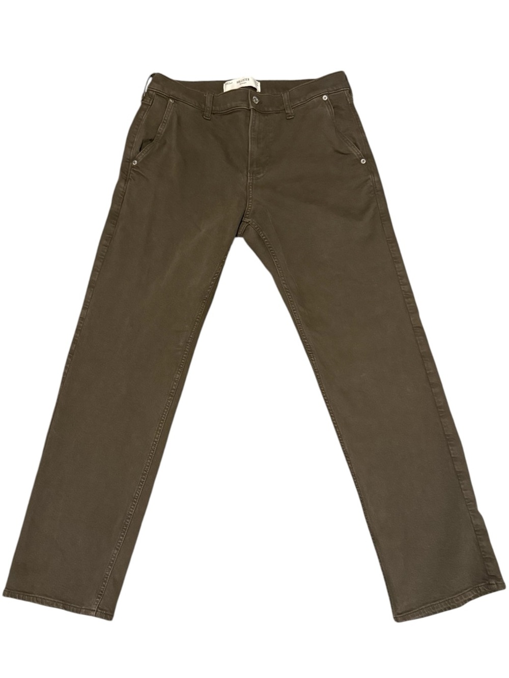 Hollister Mens Brown Straight Leg Pants Size 31x32